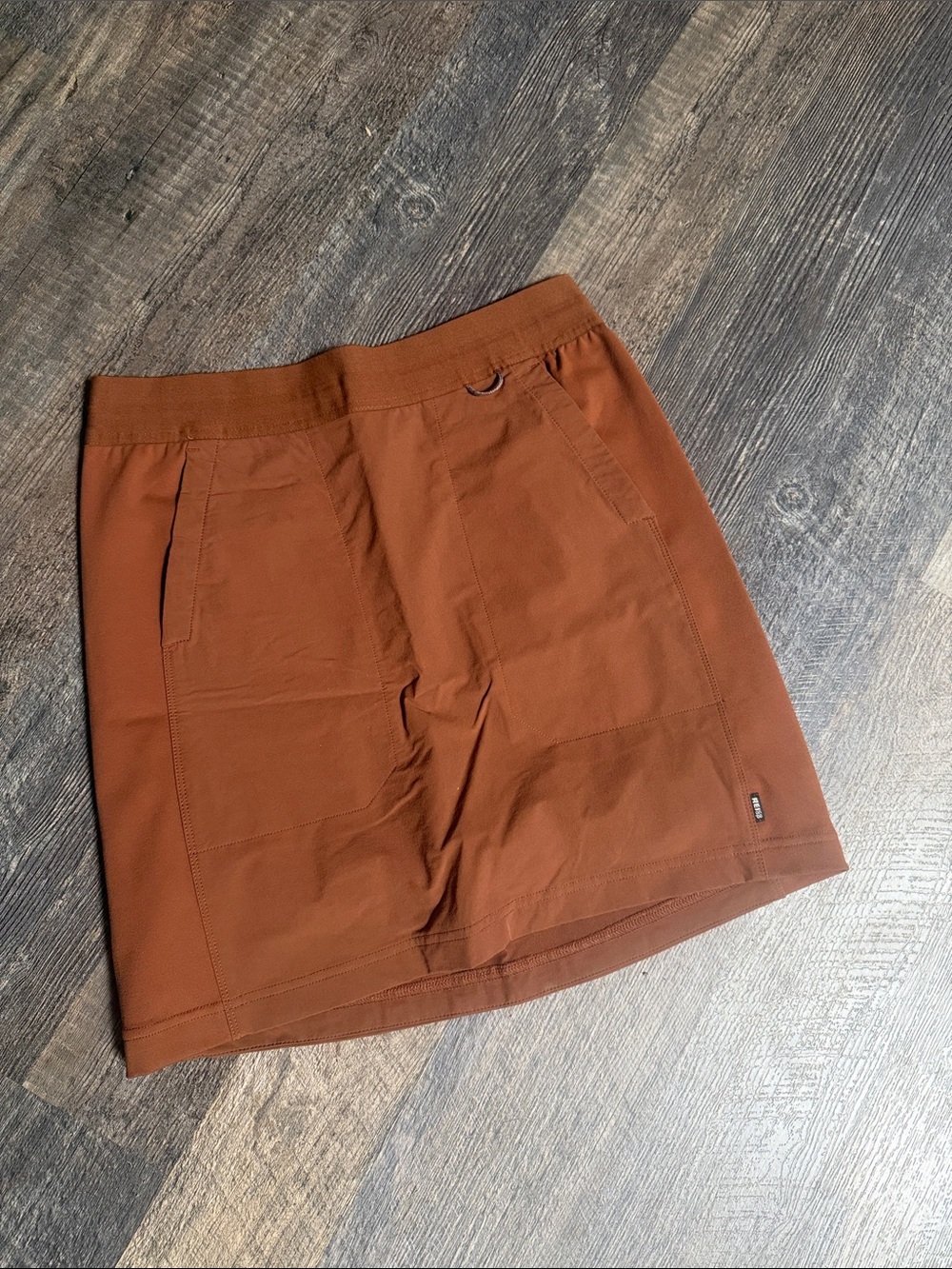 REI Rust Brown Outdoor Stretch Skirt